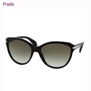 Prada Black and Silver Sunglasses